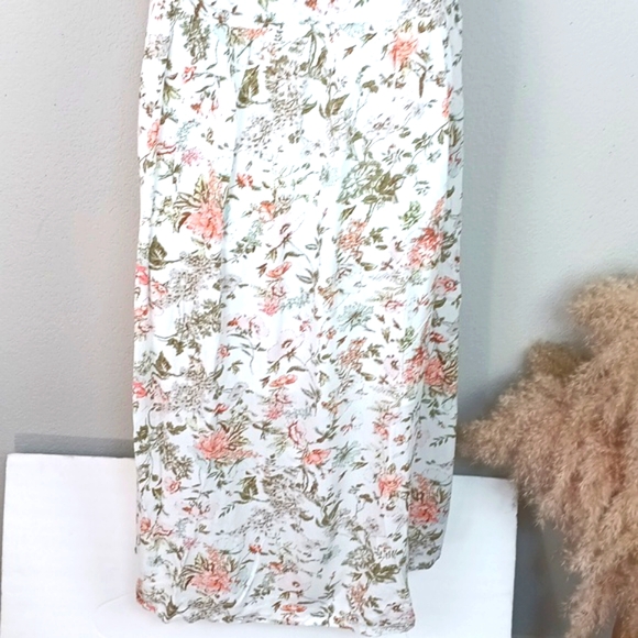 Frye Women Floral Sleeveless Button Front Midi Dress Boho Cottagecore sz XL - Picture 13 of 16